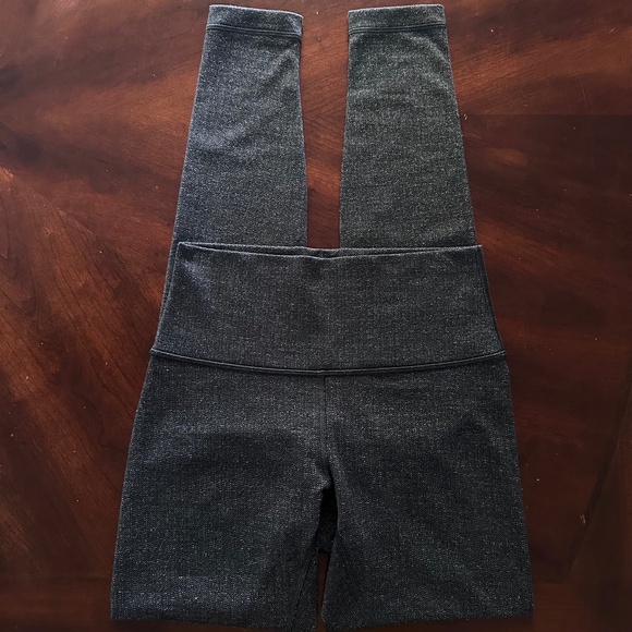 Lululemon Wunder Under 28" Hi-Rise Tight Luon Variegated Knit Heathered Black - Picture 10 of 16